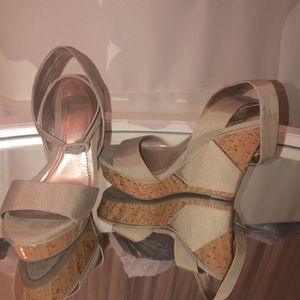 BCBGenration Beige wedges